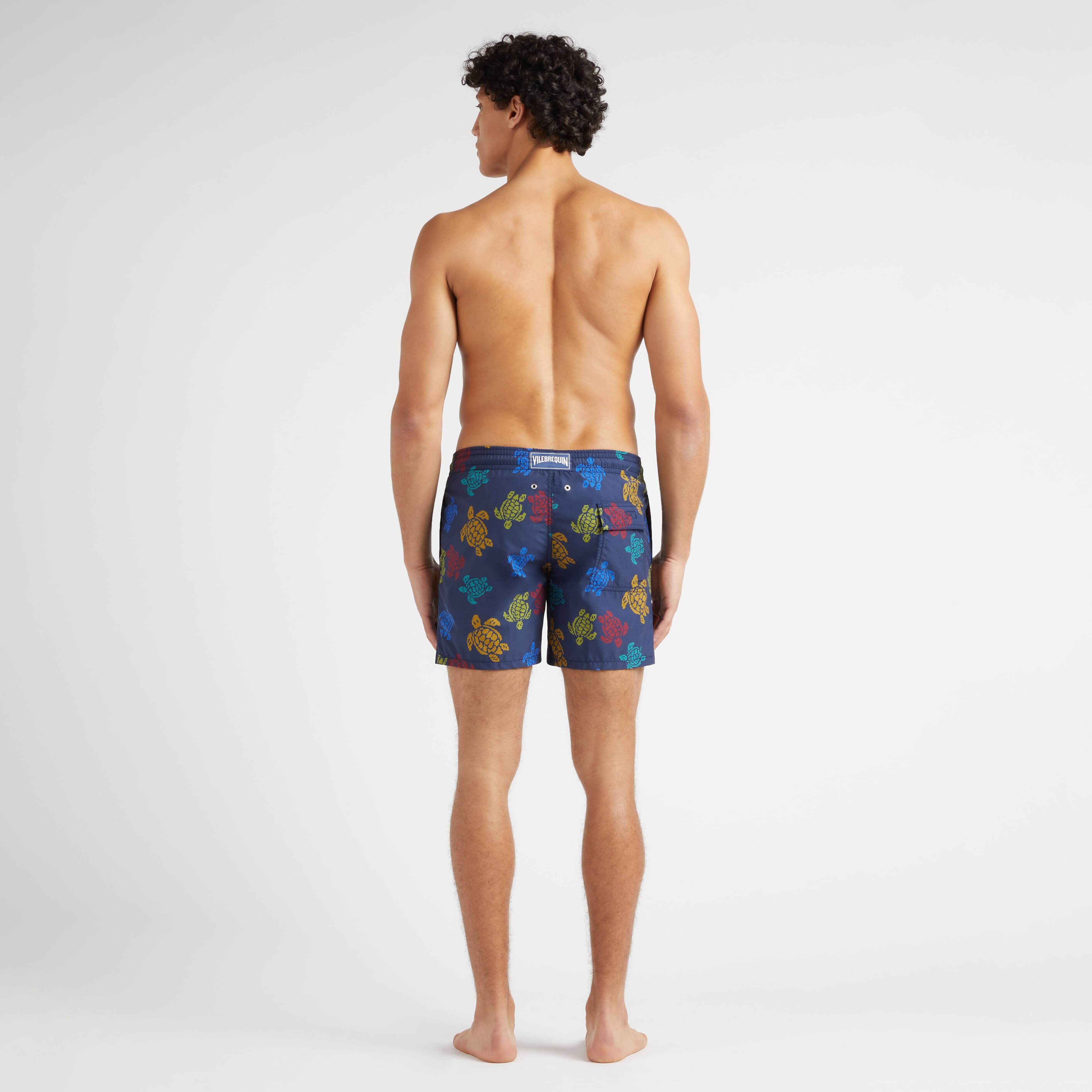 Men Swim Shorts Ronde des Tortues Tricot - Vilebrequin x Falke - 4