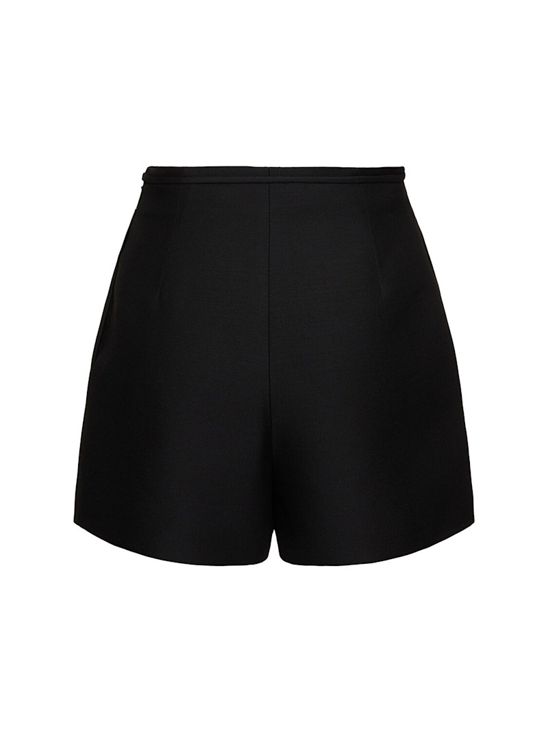 Crepe couture logo shorts - 3