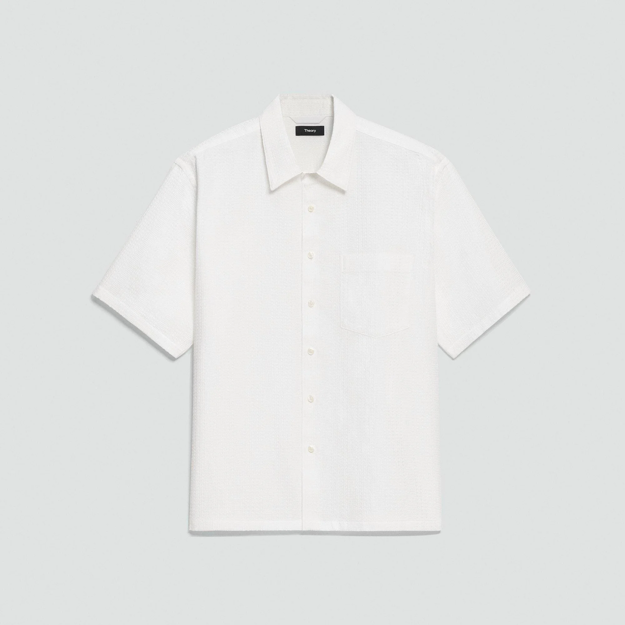 Weekend Short-Sleeve Shirt in Waffled Cotton - 1