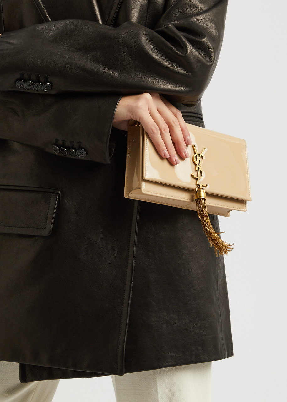 Kate patent leather wallet-on-chain - 6