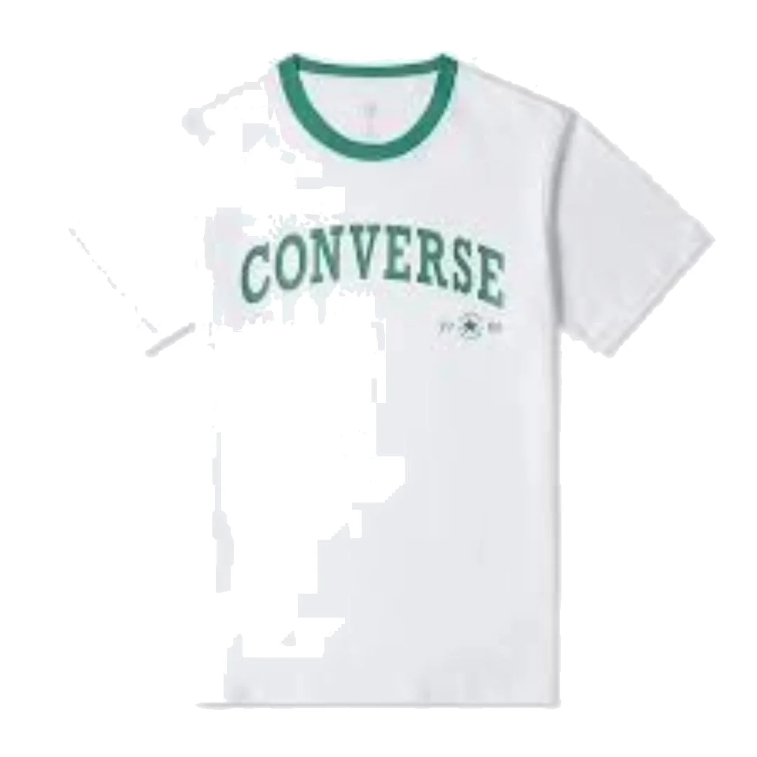 (WMNS) 가로 레트로 척 아치 티셔츠 'White Green' 10026365-A01 - 1