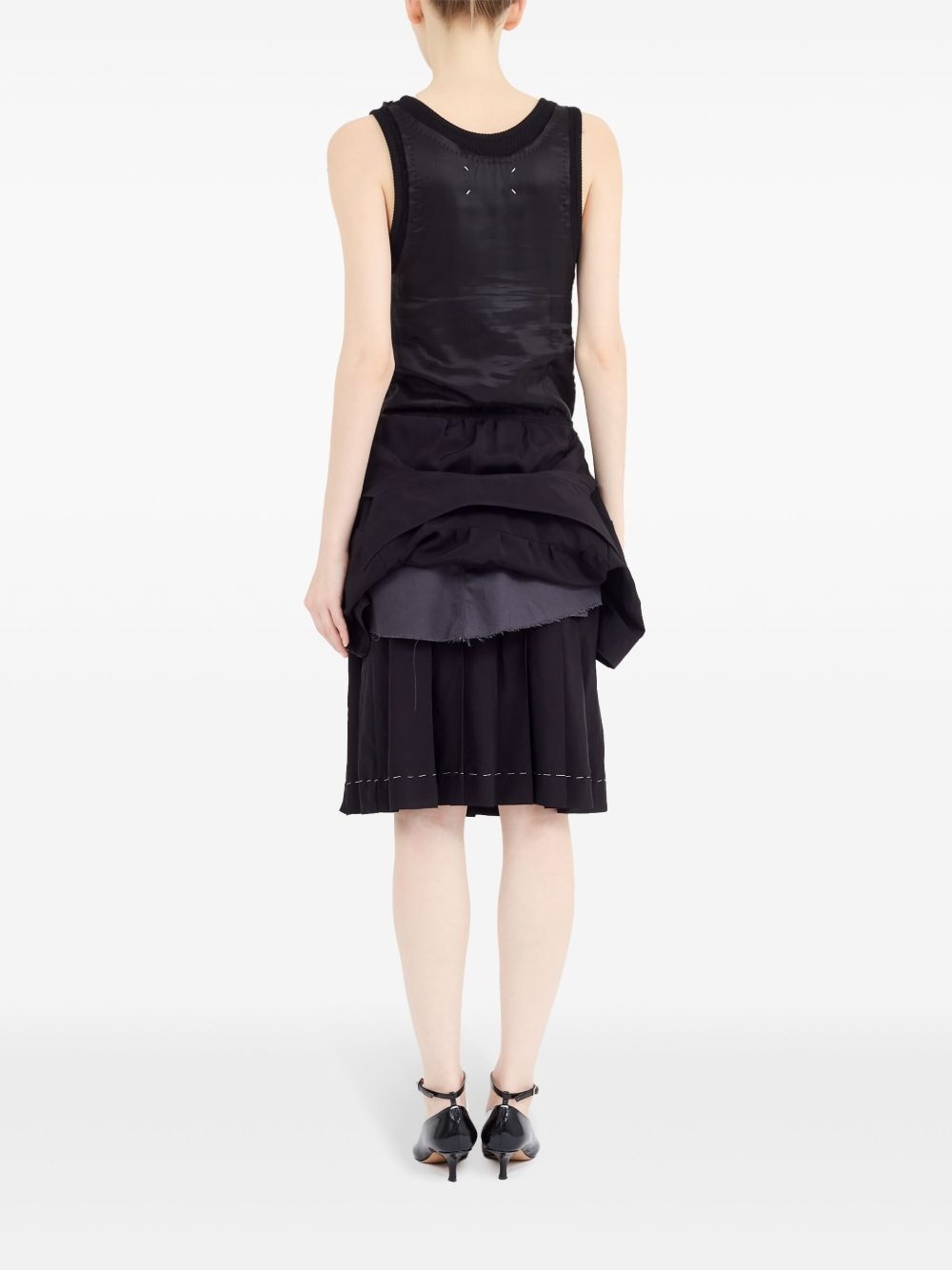 layered midi dress - 5