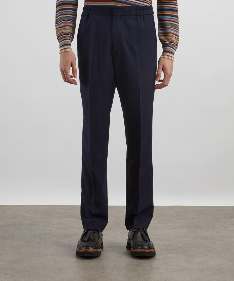 Paul Smith Straight-Leg Pleated Wool Trousers outlook
