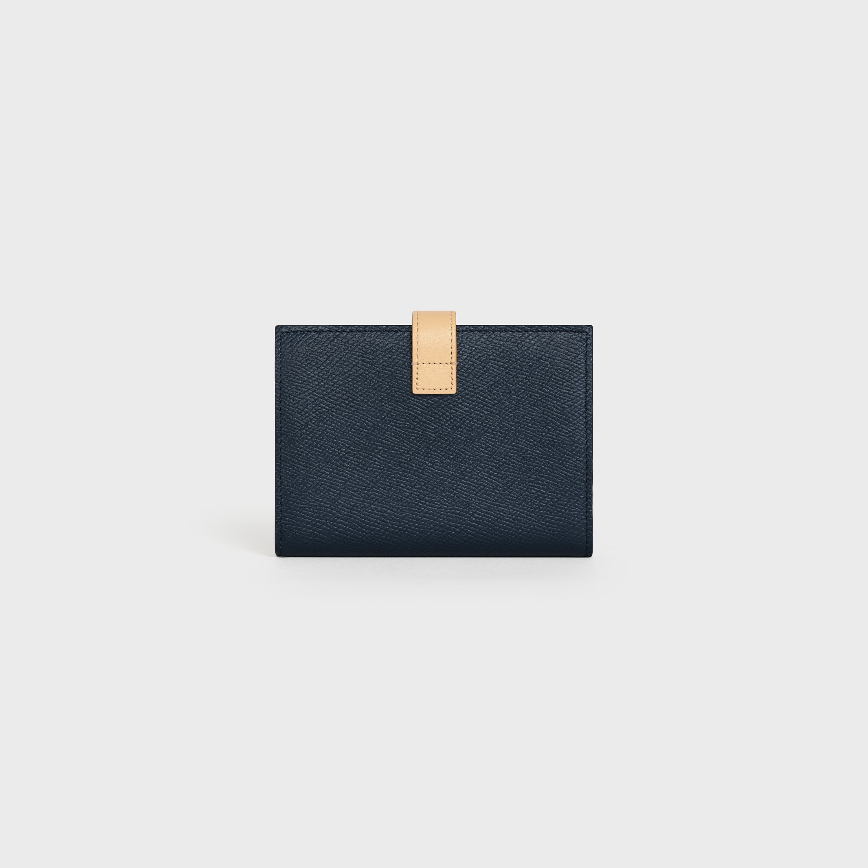 Medium strap wallet in Bicolour Grained Calfskin 3