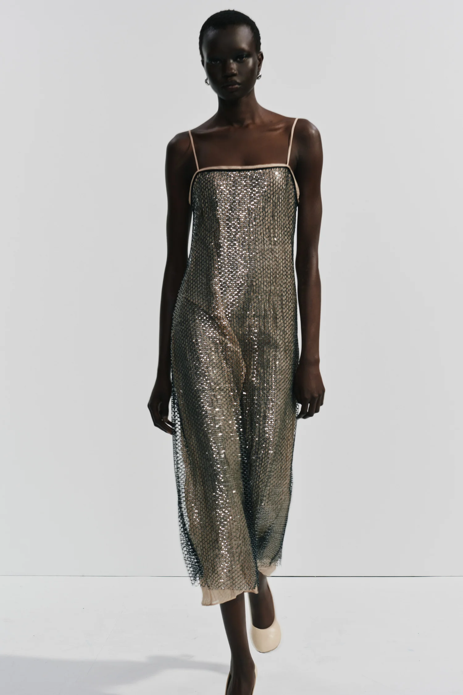 Orleans Mesh Sequin Dress - 1