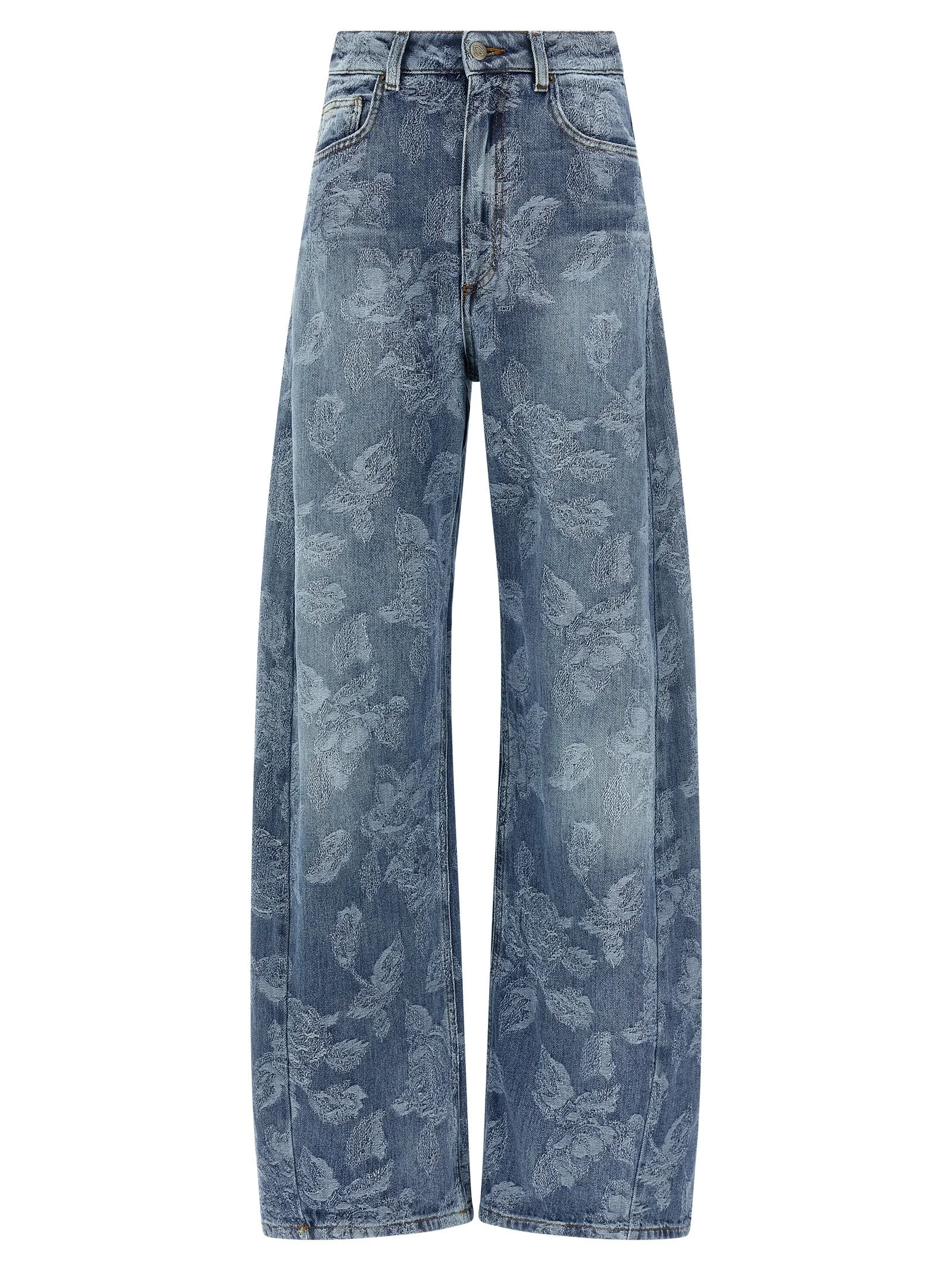 Giuseppe Di Morabito Women Jacquard Flower Jeans - 1