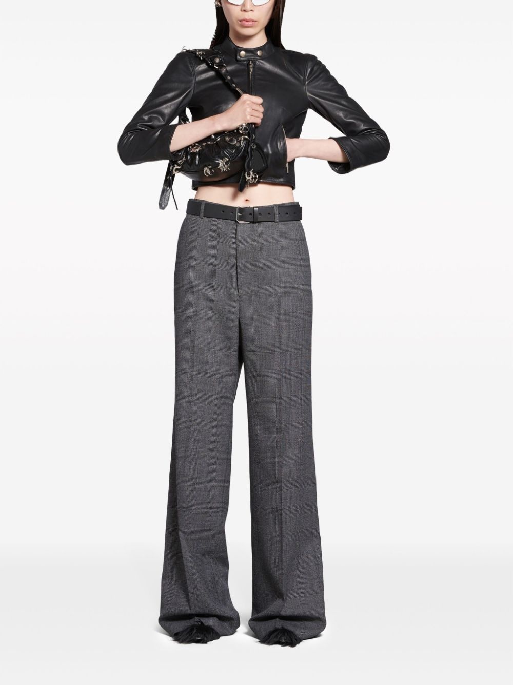 extra-long wide-leg trousers - 3