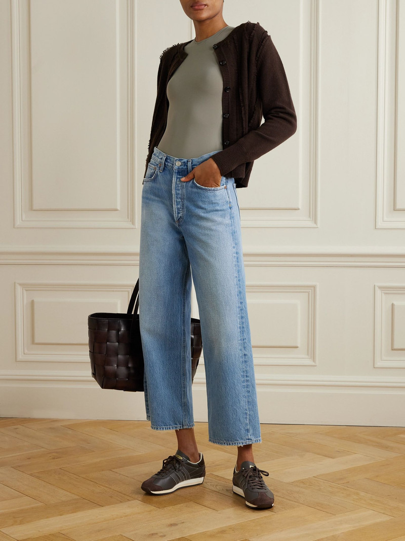 AGOLDE Ren high-rise wide-leg jeans Light denim outlook