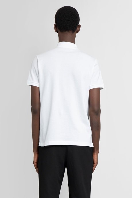 Moncler men's white logo polo shirt - 3