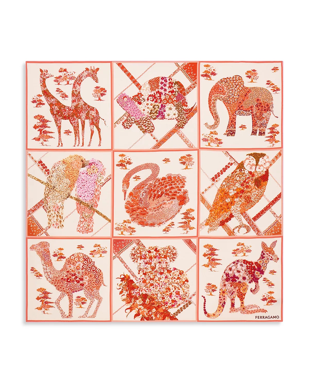 Patchwork Silk Scarf - 1