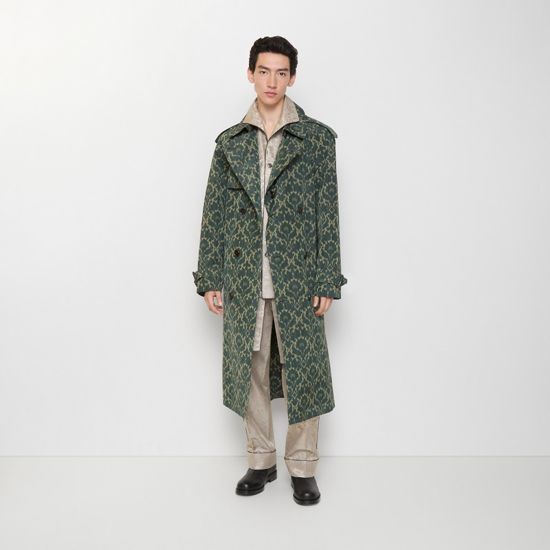 Burberry Long Baroque Viscose Blend Trench Coat outlook