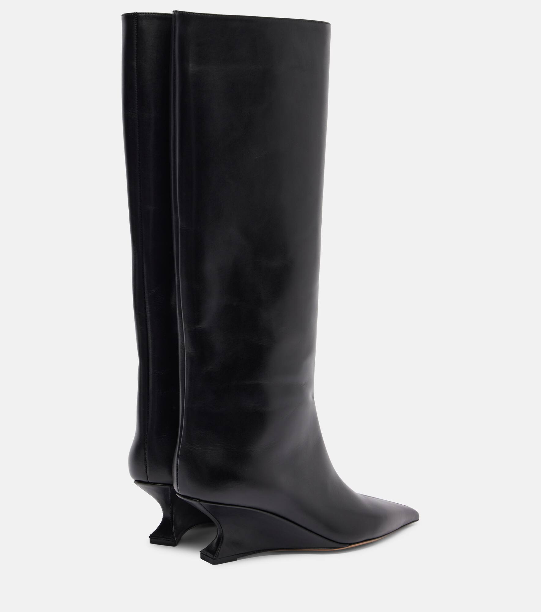 Nina 50 leather knee-high boots - 2