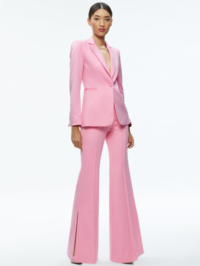 Alice + Olivia MACEY NOTCH COLLAR FITTED BLAZER outlook
