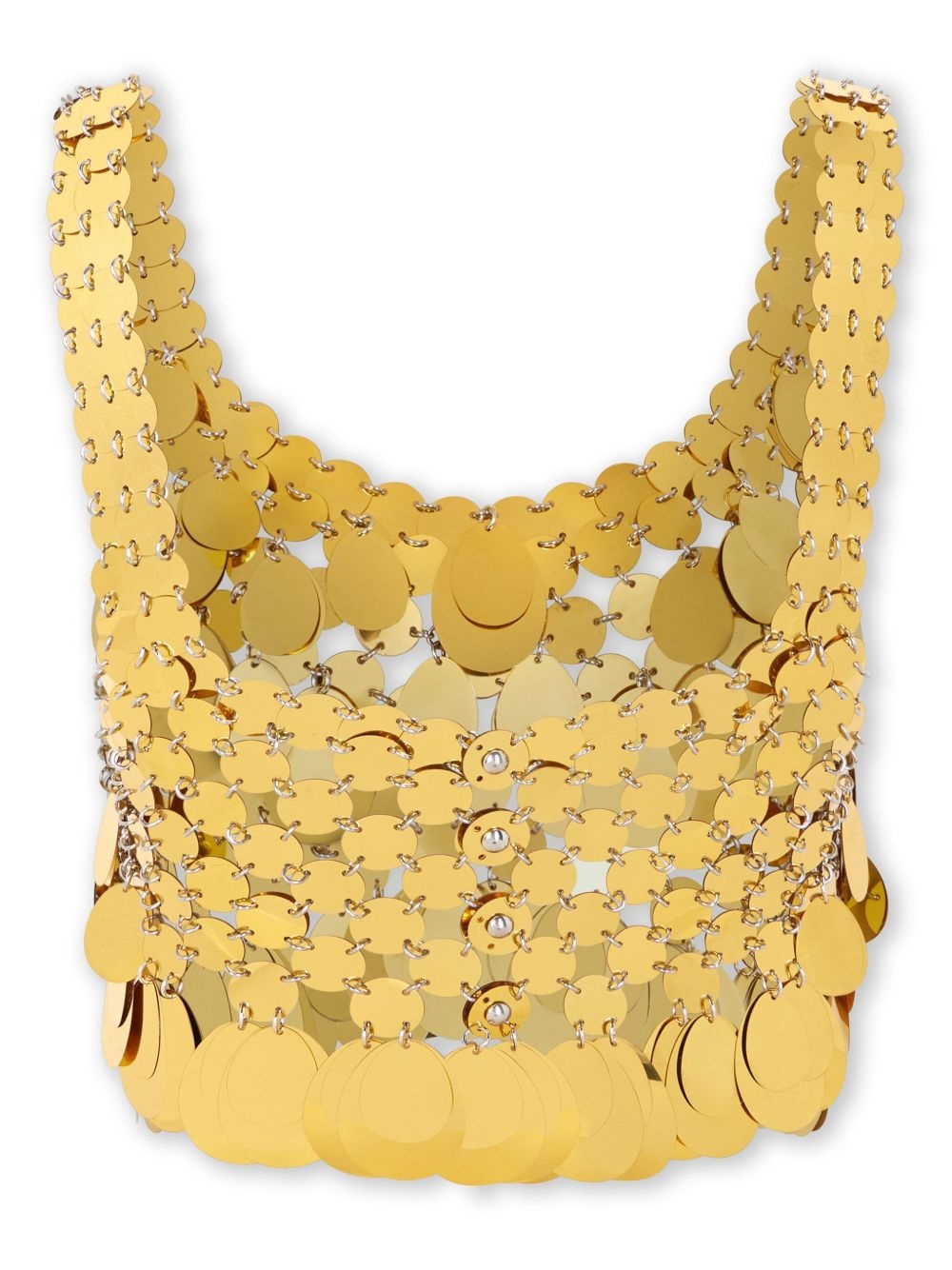 sequinned cropped top - 6