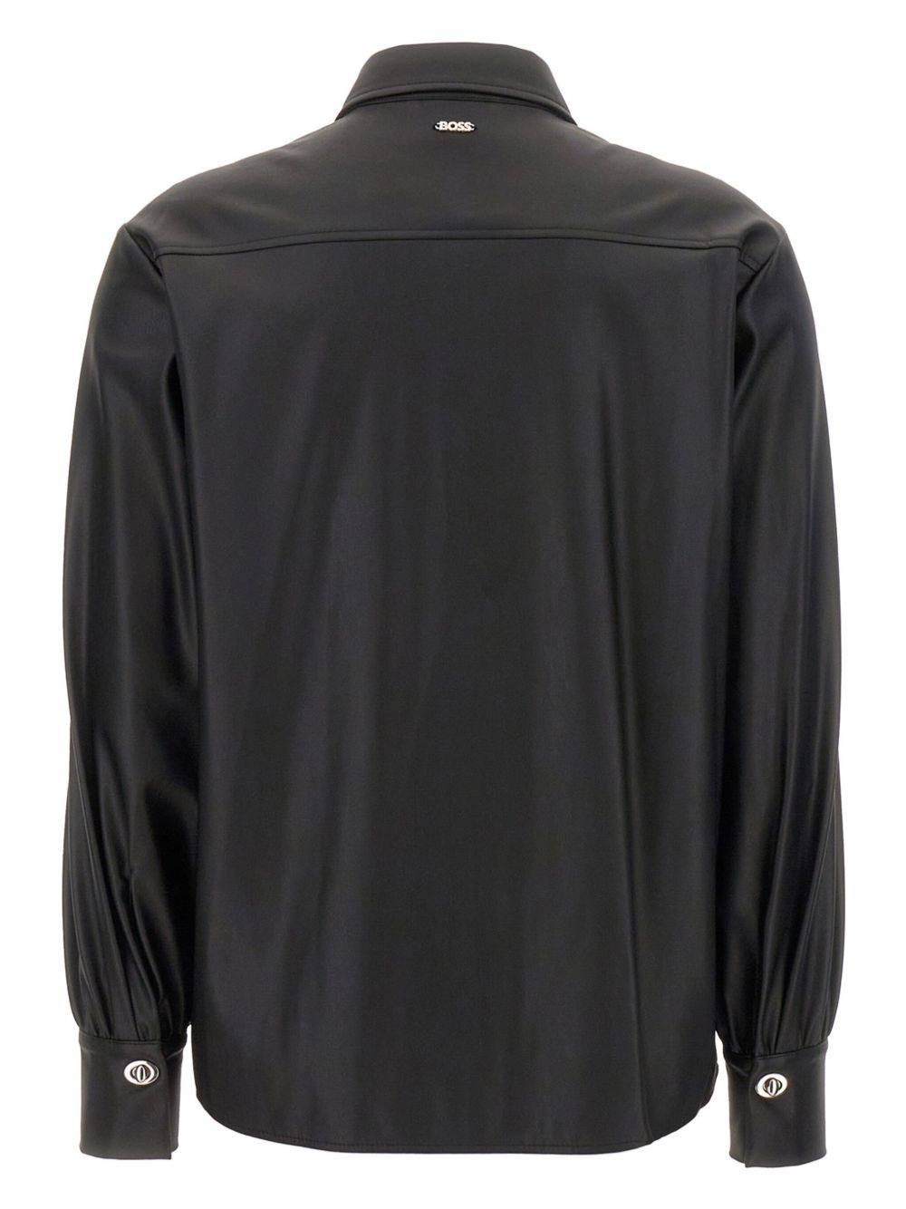 faux-leather shirt - 2