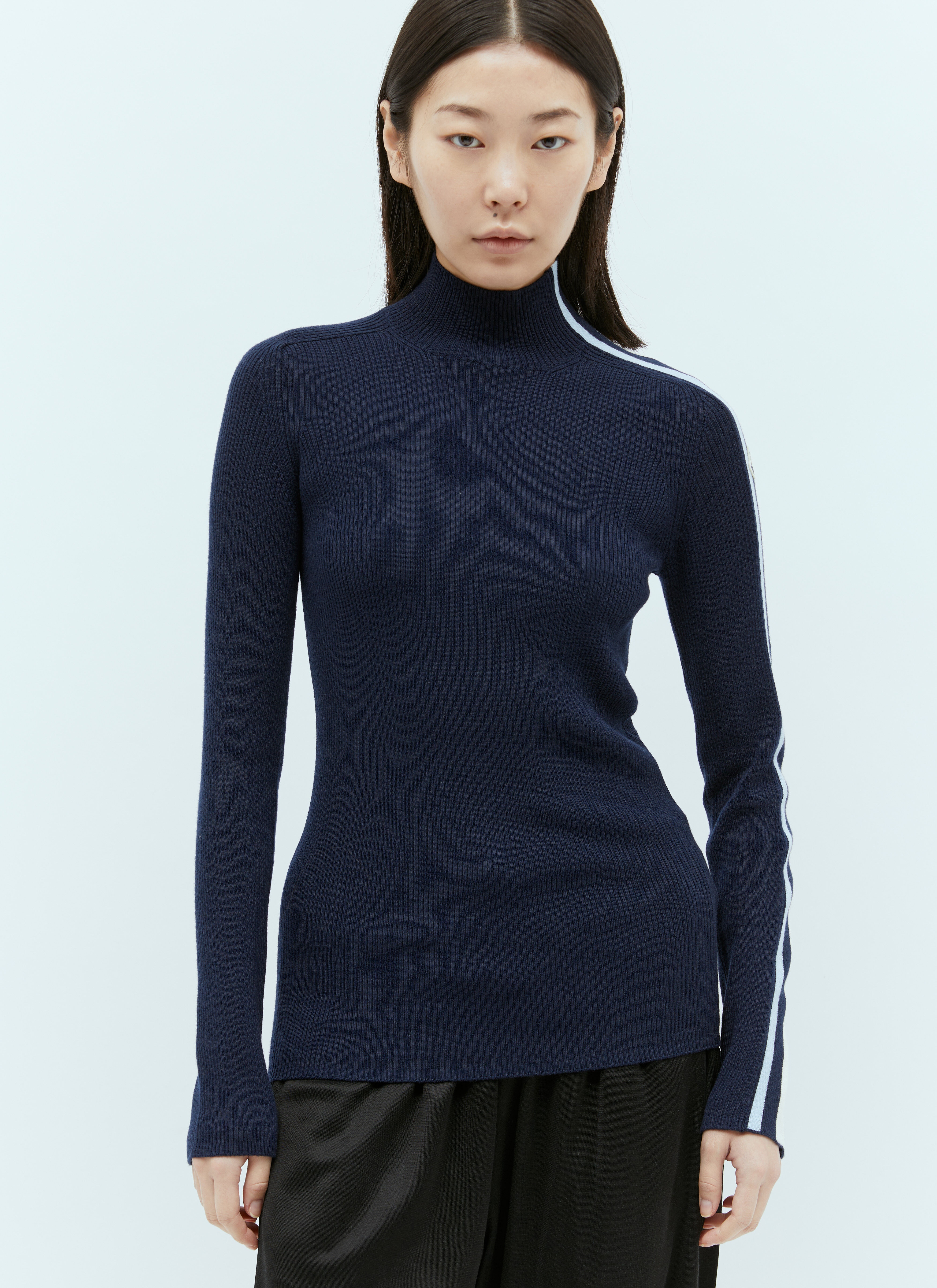 T-Neck Wool Sweater - 1