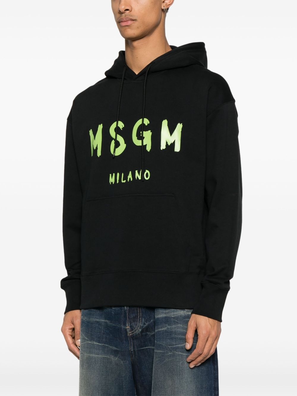 logo-print hoodie - 3