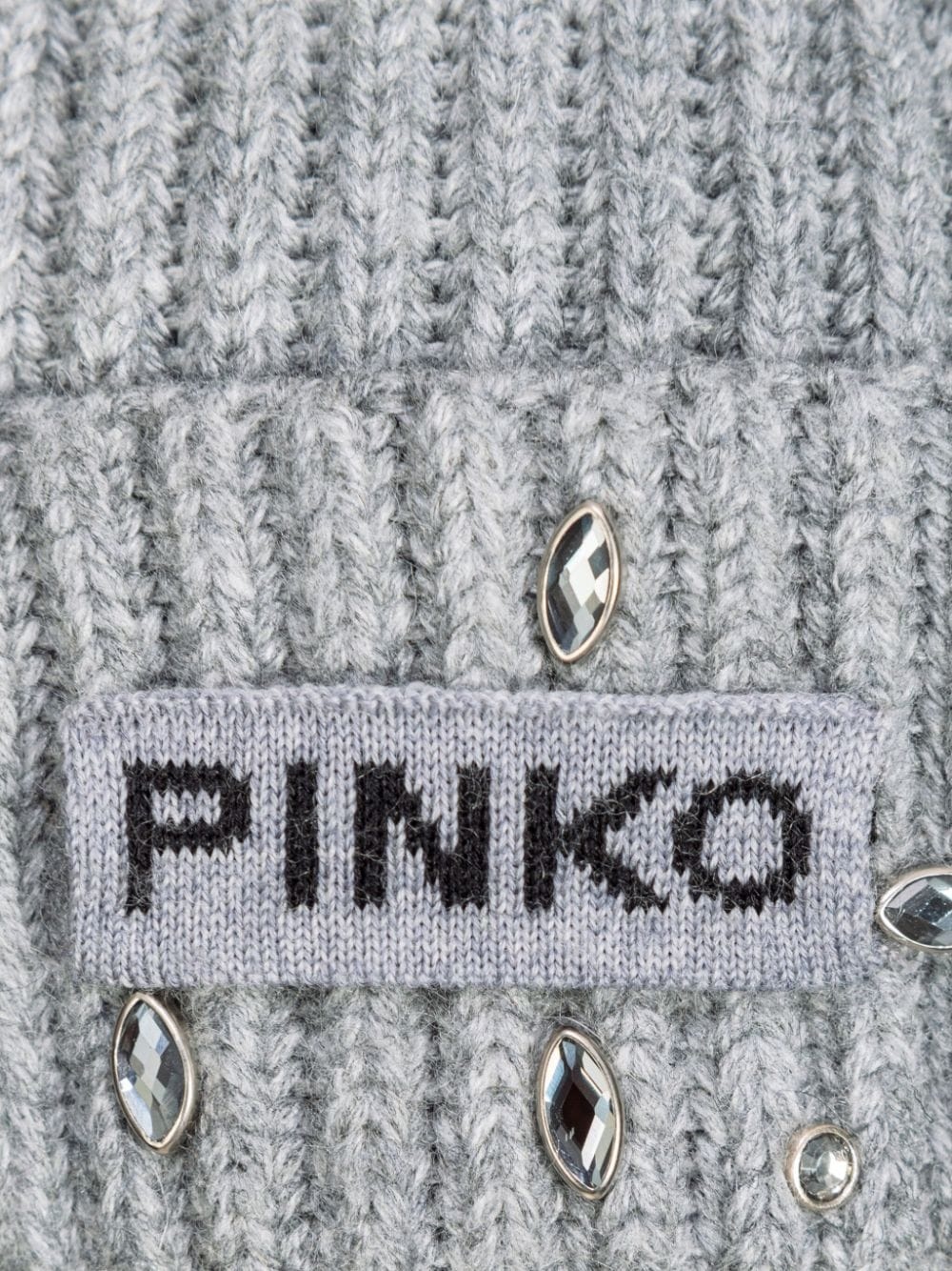 crystal-embellished beanie hat - 4