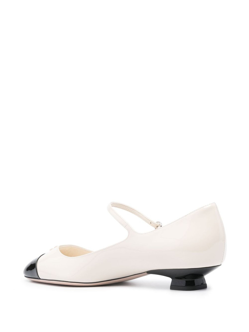 40mm patent-leather ballerina shoes 3