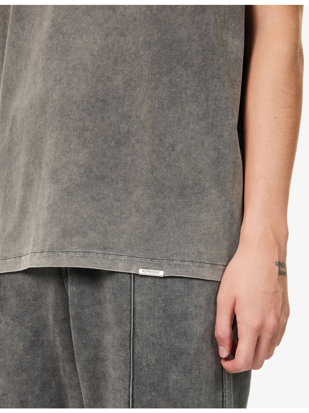 Initial Oversized Cotton T-Shirt - 5