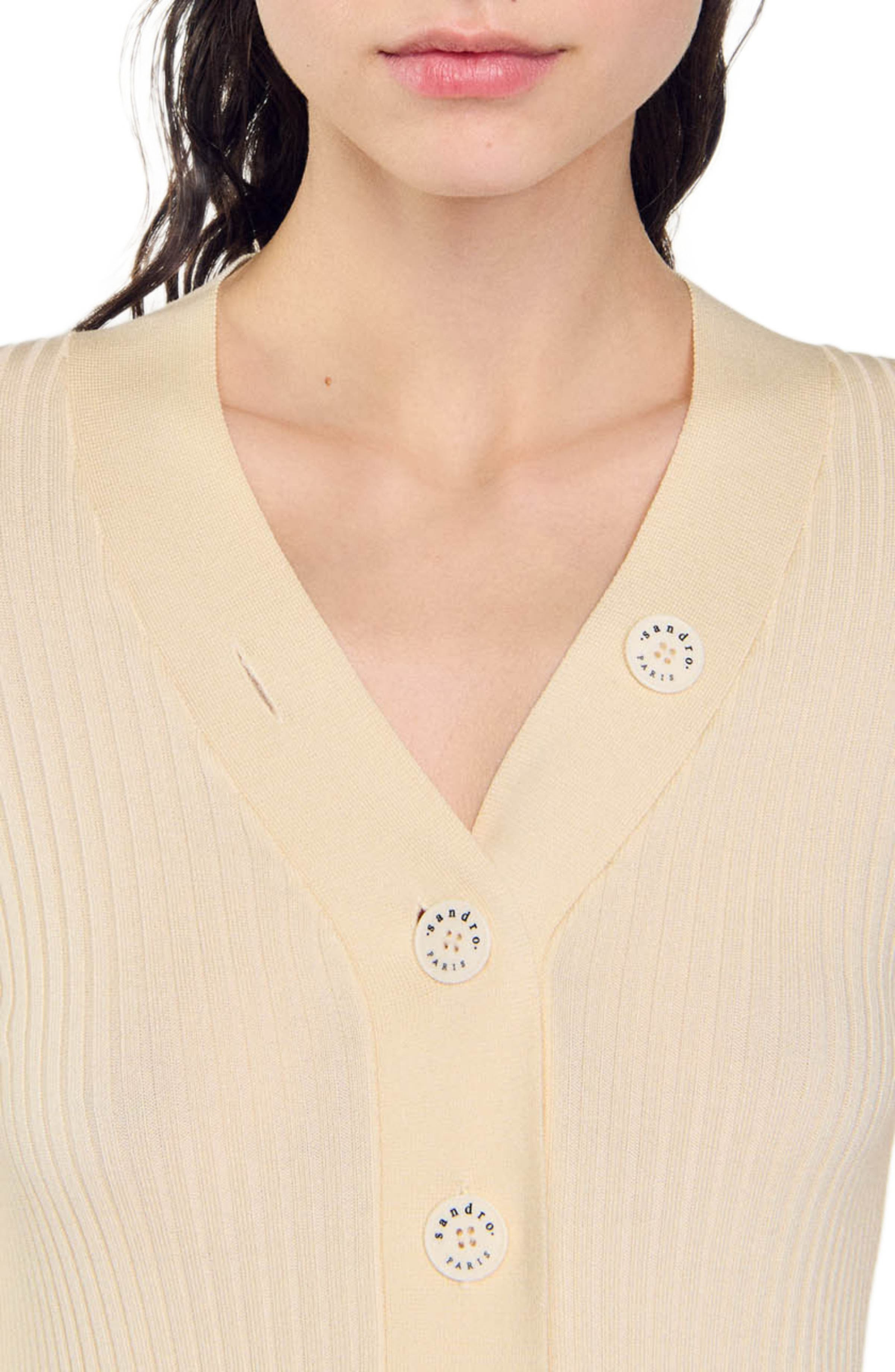 Ribbed Cardigan - 4