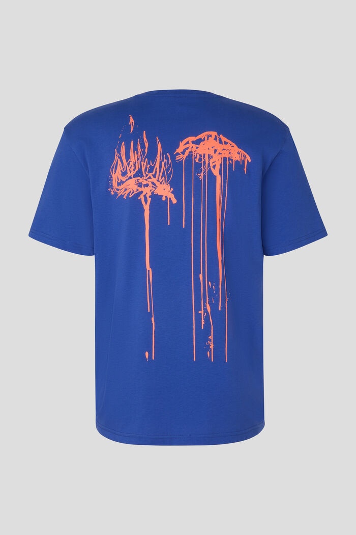 Mick T-shirt in Royal blue/Orange - 5