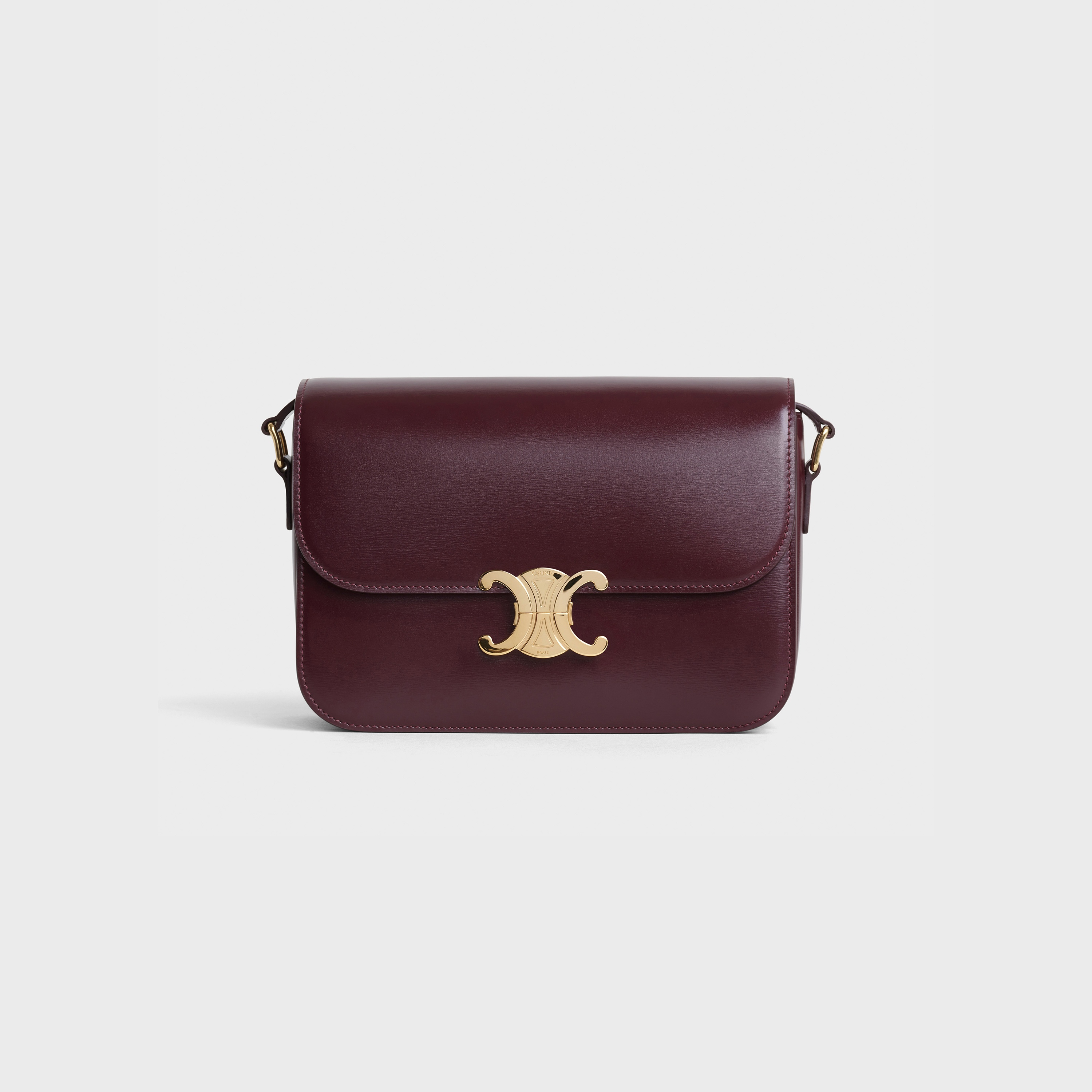 MEDIUM TRIOMPHE BAG IN SHINY CALFSKIN - 1