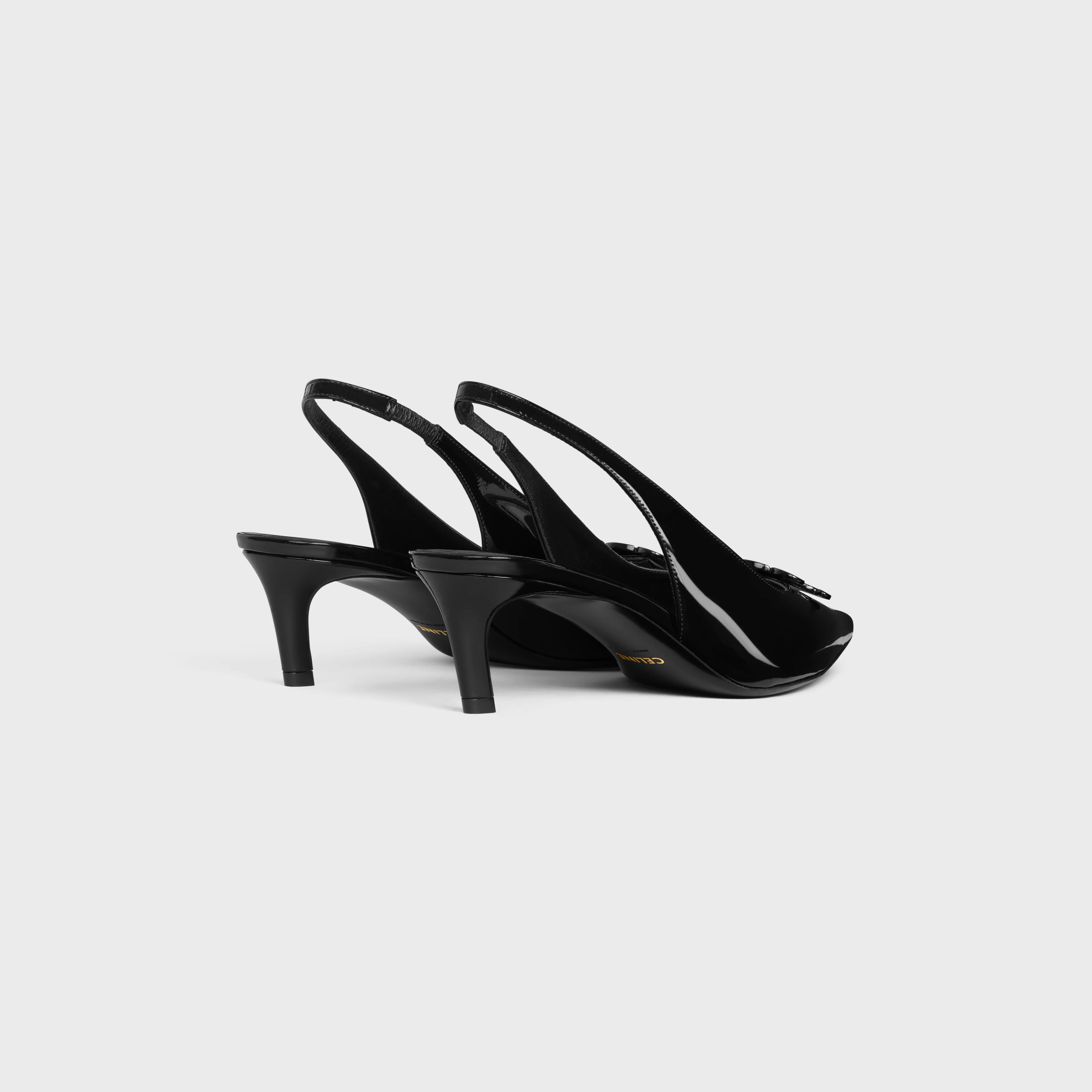 【Celine】 Alma Triomphe Shoe CELINE ALMA TRIOMPHE SLINGBACK IN GROS-GRAIN - BLACK | CELINE
