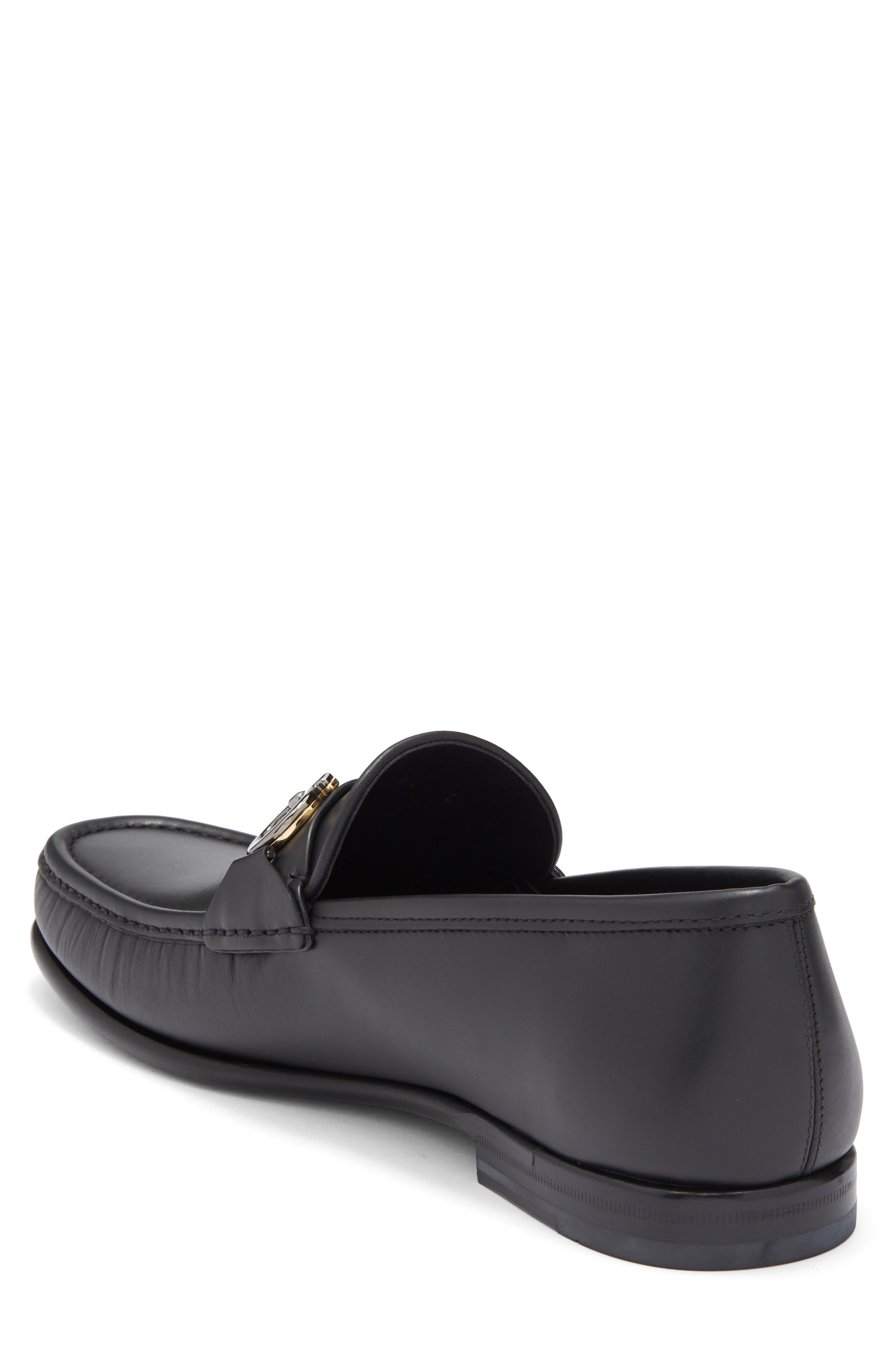 FERRAGAMO Avril Double Gancio Bit Loafer in Nero at Nordstrom - 2