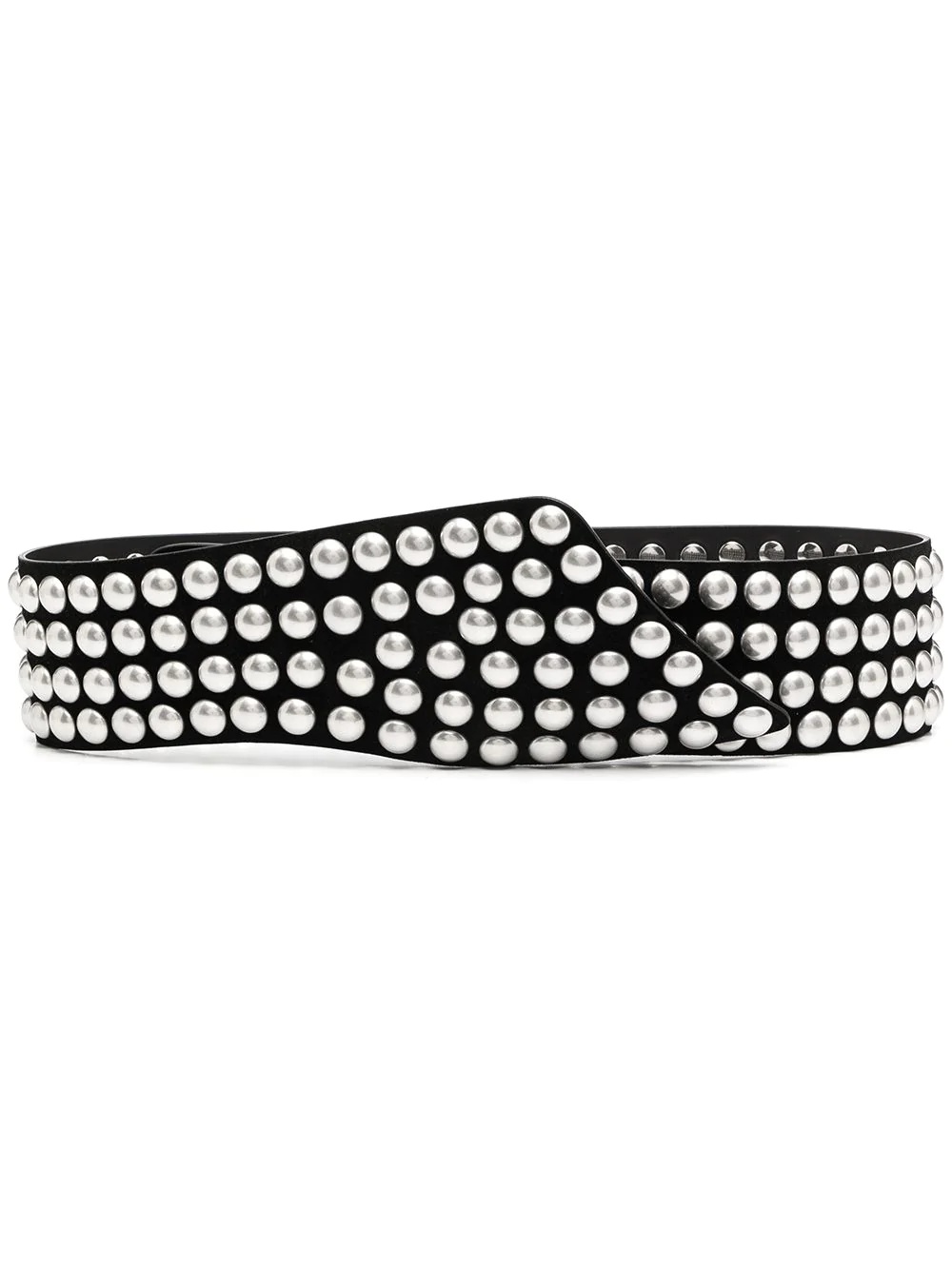 stud-detail leather belt - 1