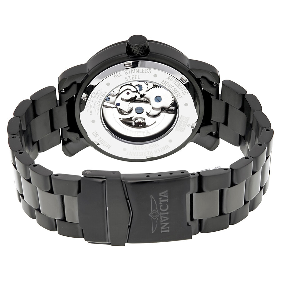 Invicta - Invicta Vintage Objet D Art Automatic Black Dial Men's Watch 22576 - 3