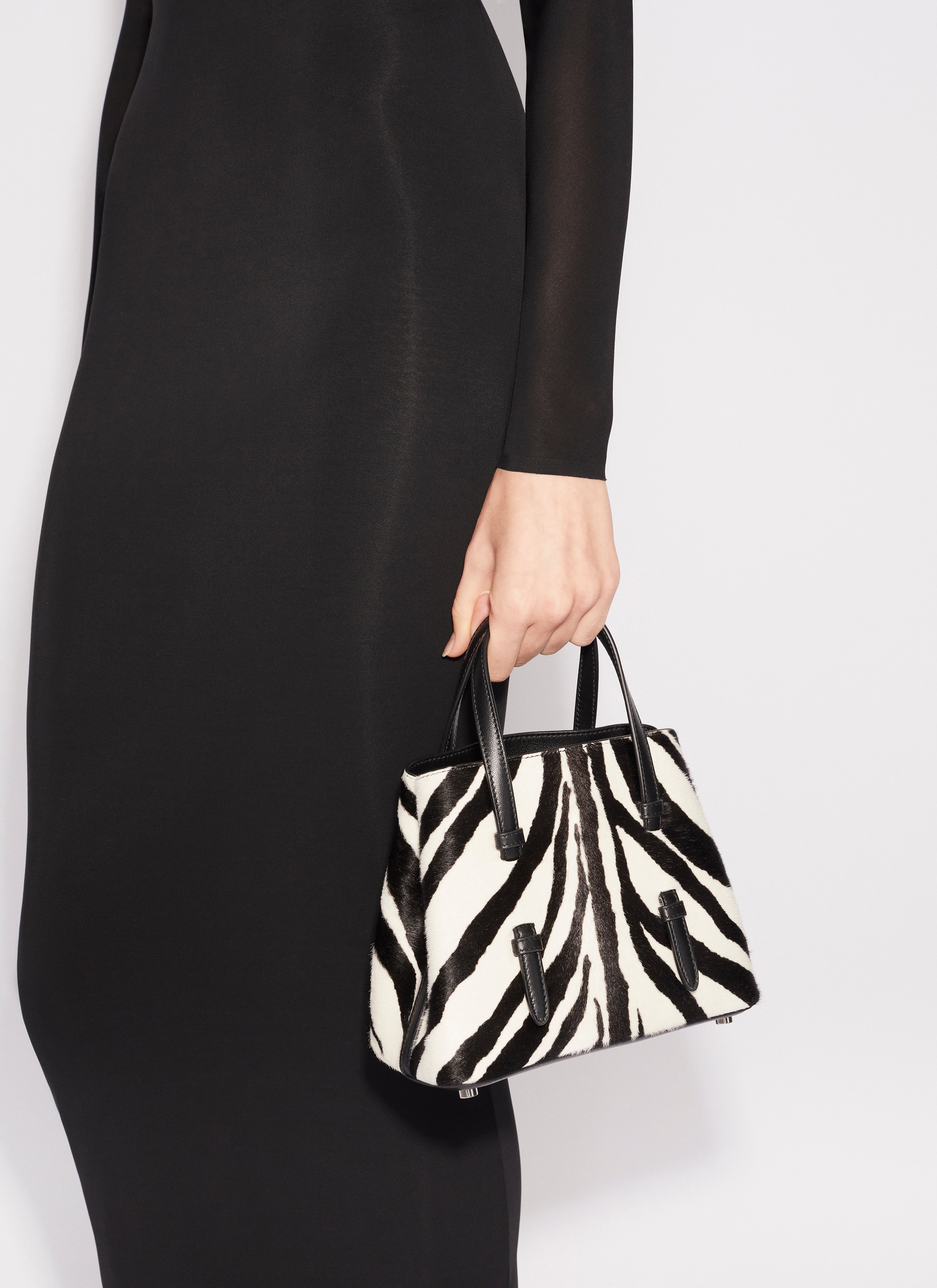 MINA 20 IN ZEBRA PRINT ON HAIRY CALFSKIN - 2