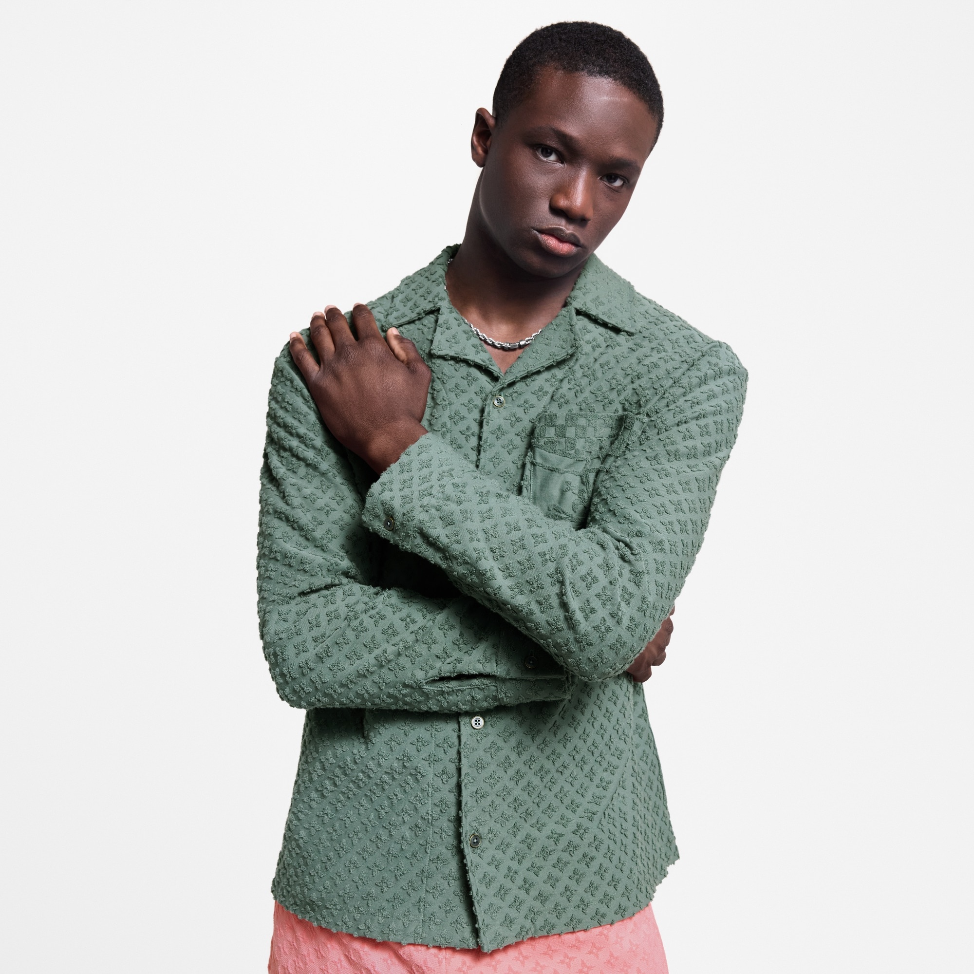 French Terry Jacquard Overshirt - 2