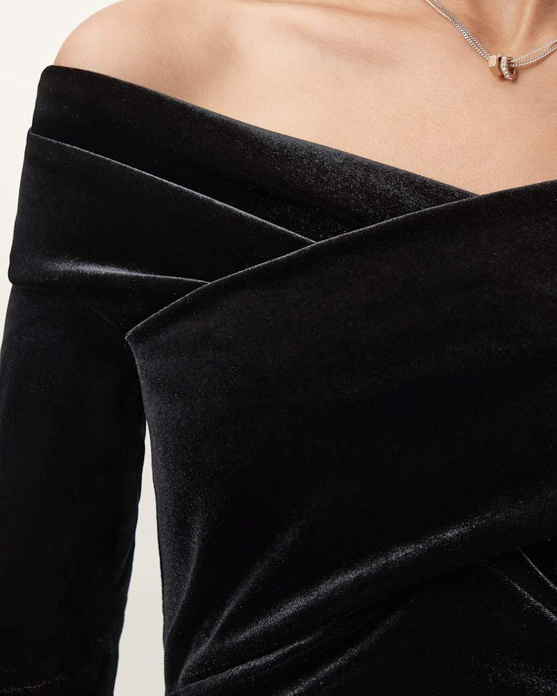 DELTA VELVET MIDI DRESS 7