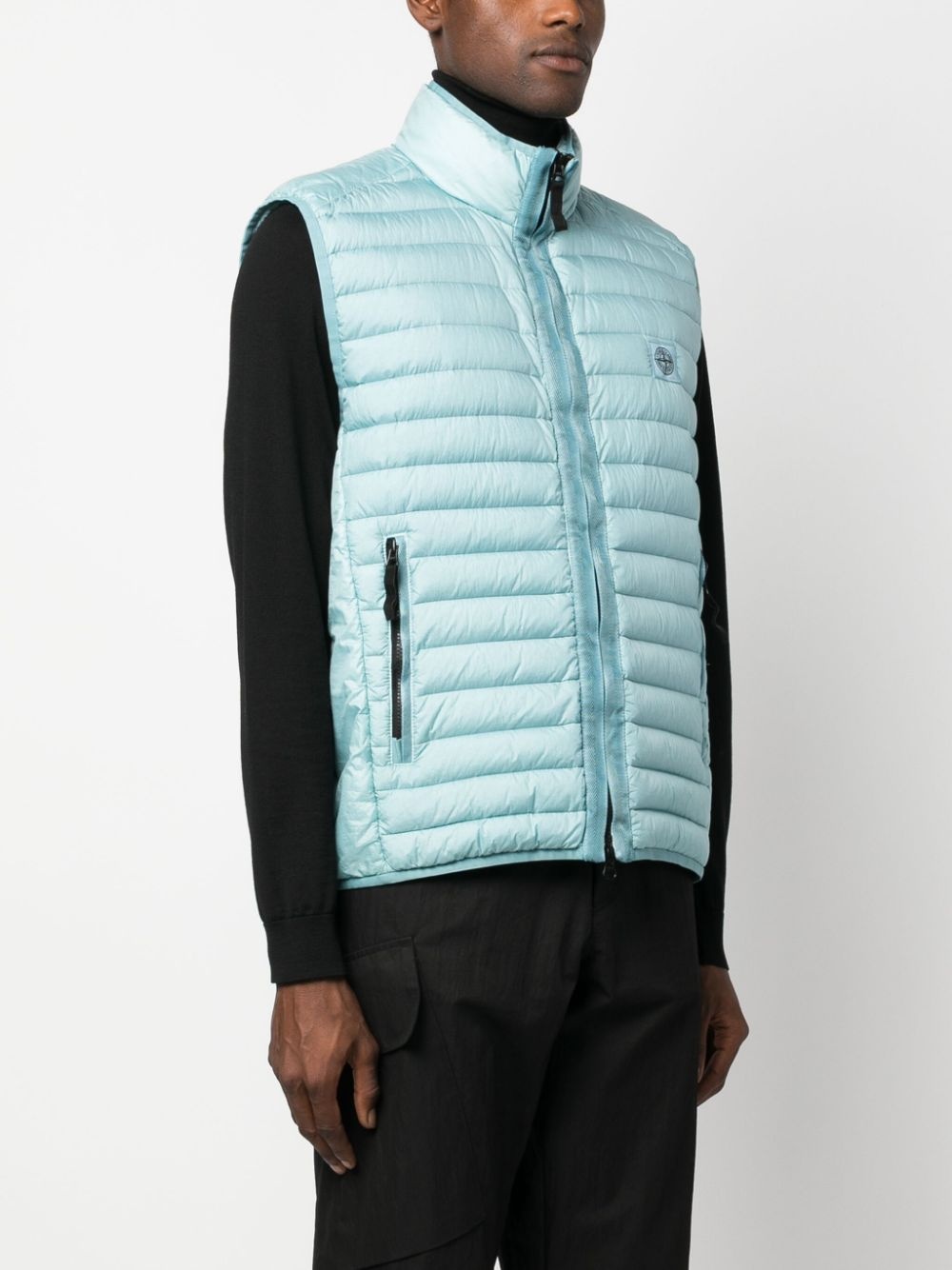 Compass-patch padded gilet - 3