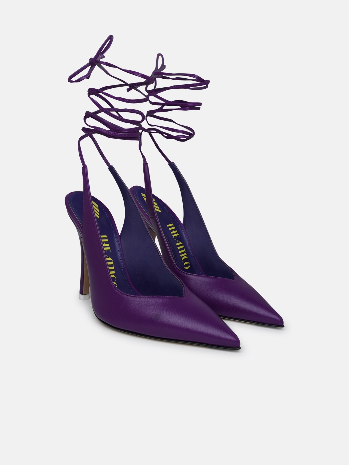 Venus slingback in purple leather - 2