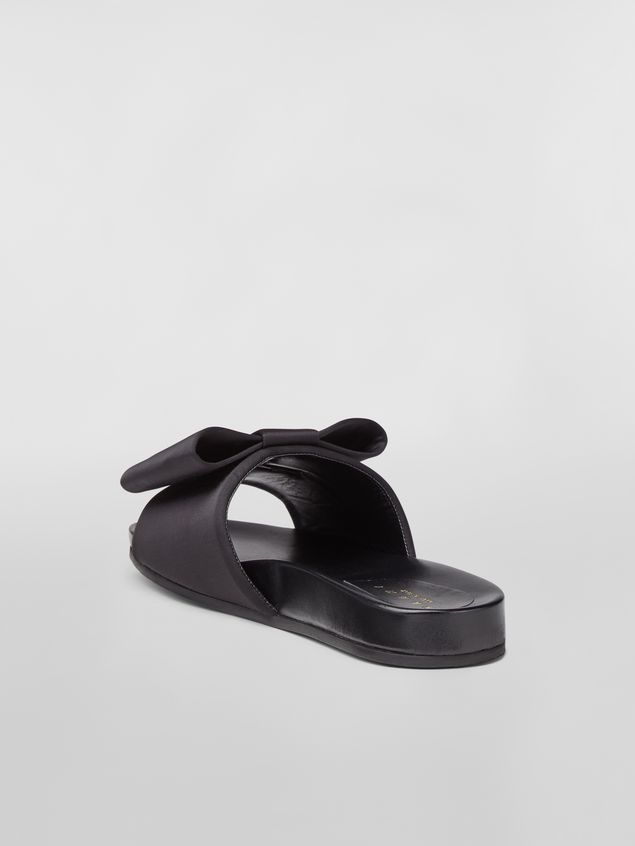 BOW SATIN ONE-BAND SANDAL - 3