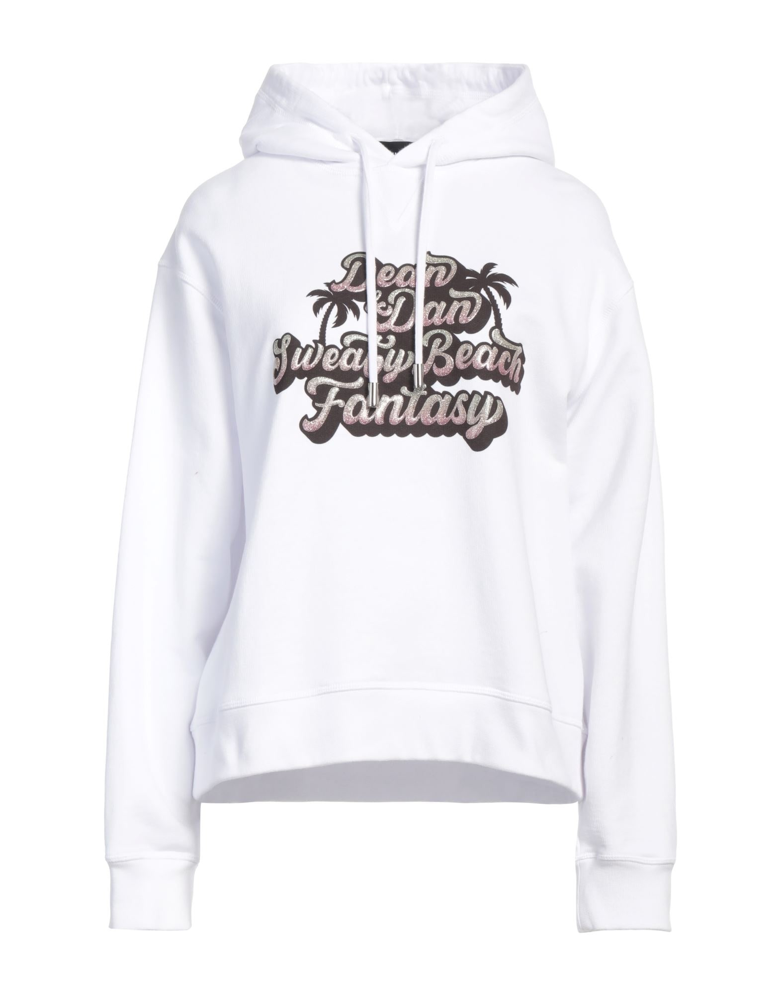 White Women's Hooded Sweatshirt - 1