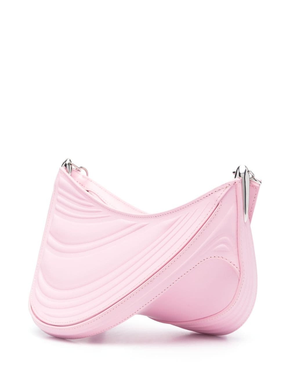 small Spiral Curve 01 embossed crossbody bag - 3