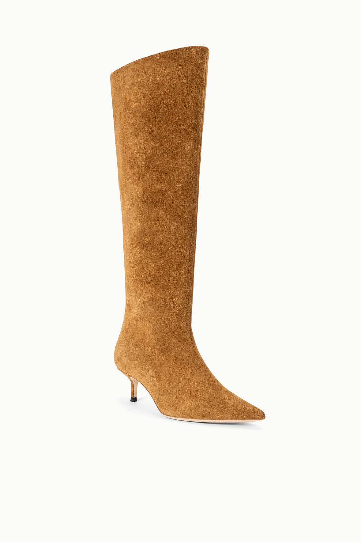 STAUD SEBASTIAN KITTEN HEEL BOOT TAN - 3