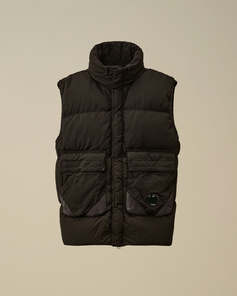 Eco-Chrome R Mixed Hooded Down Gilet 1