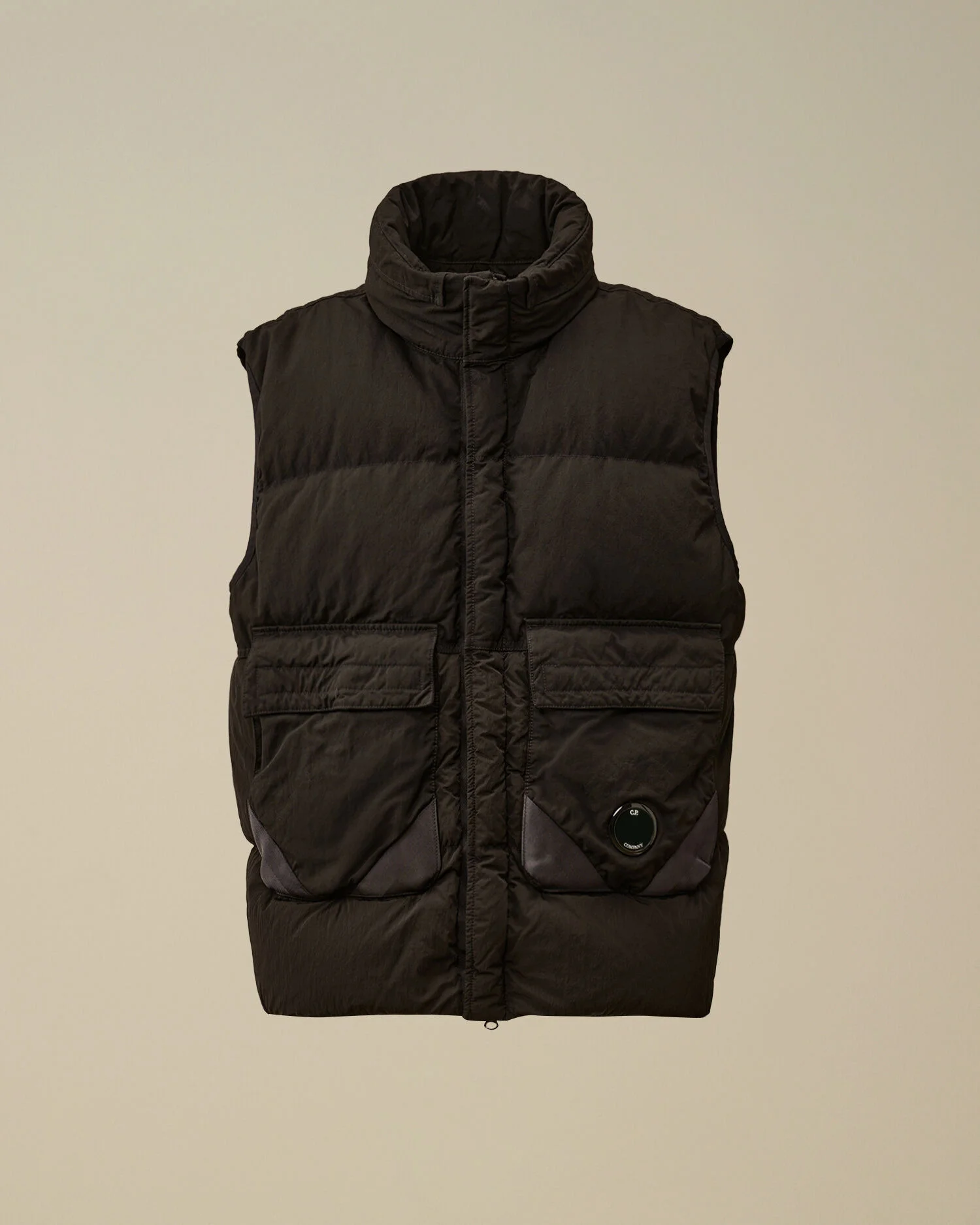 Eco-Chrome R Mixed Hooded Down Gilet - 1