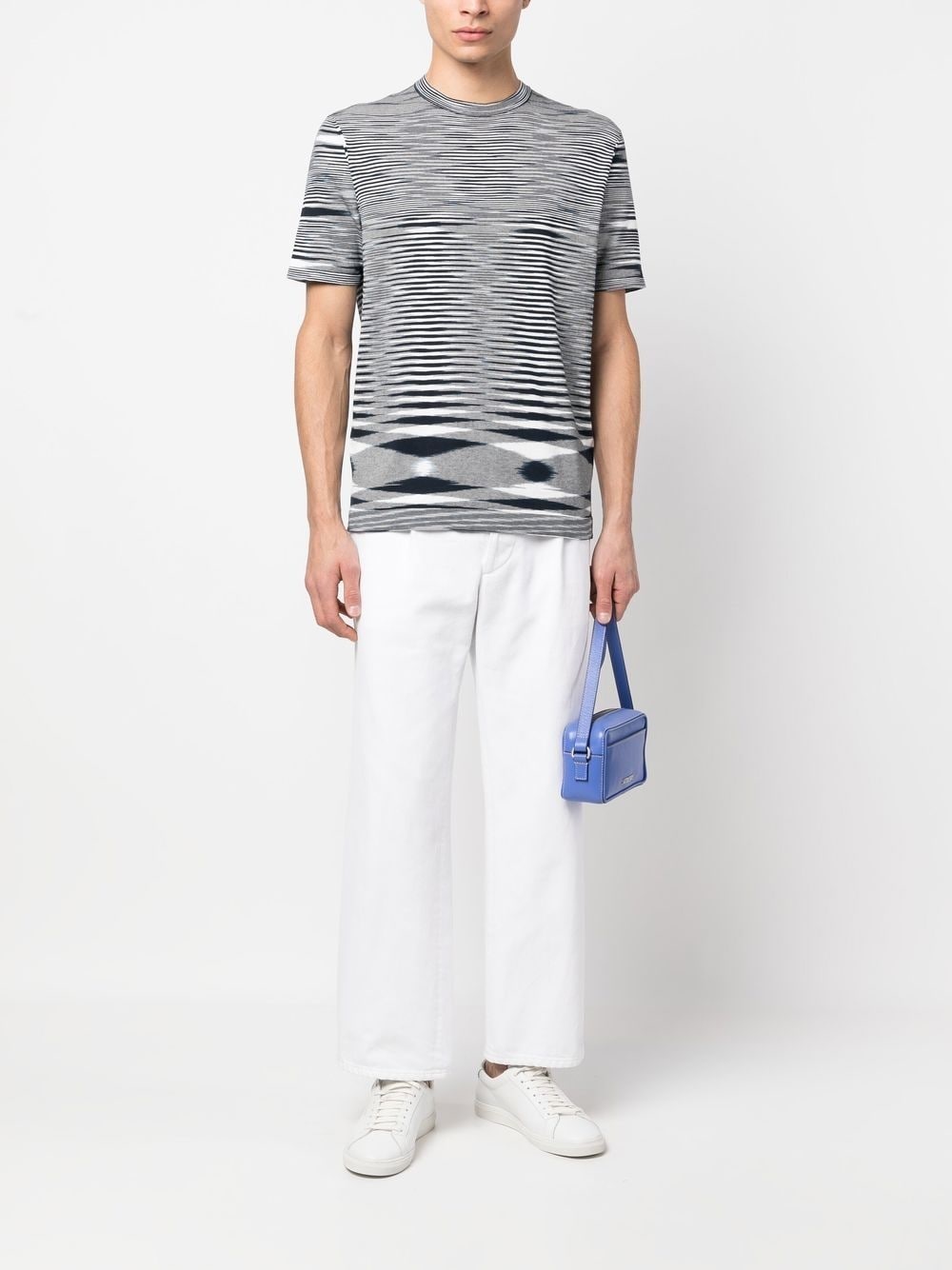 geometric-print cotton T-shirt - 2