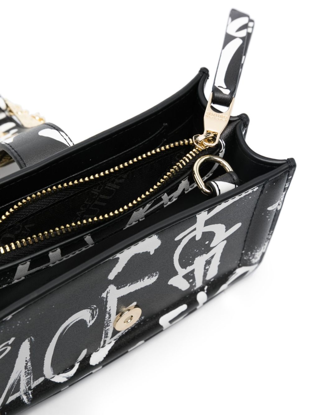 Baroque buckle faux-leather crossbody bag - 5