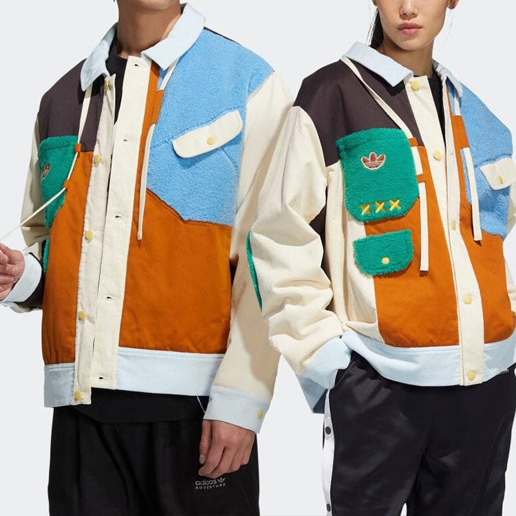 adidas originals x melting sadness Crossover Series Contrast Color Stitching logo Sports Jacket Coup - 2