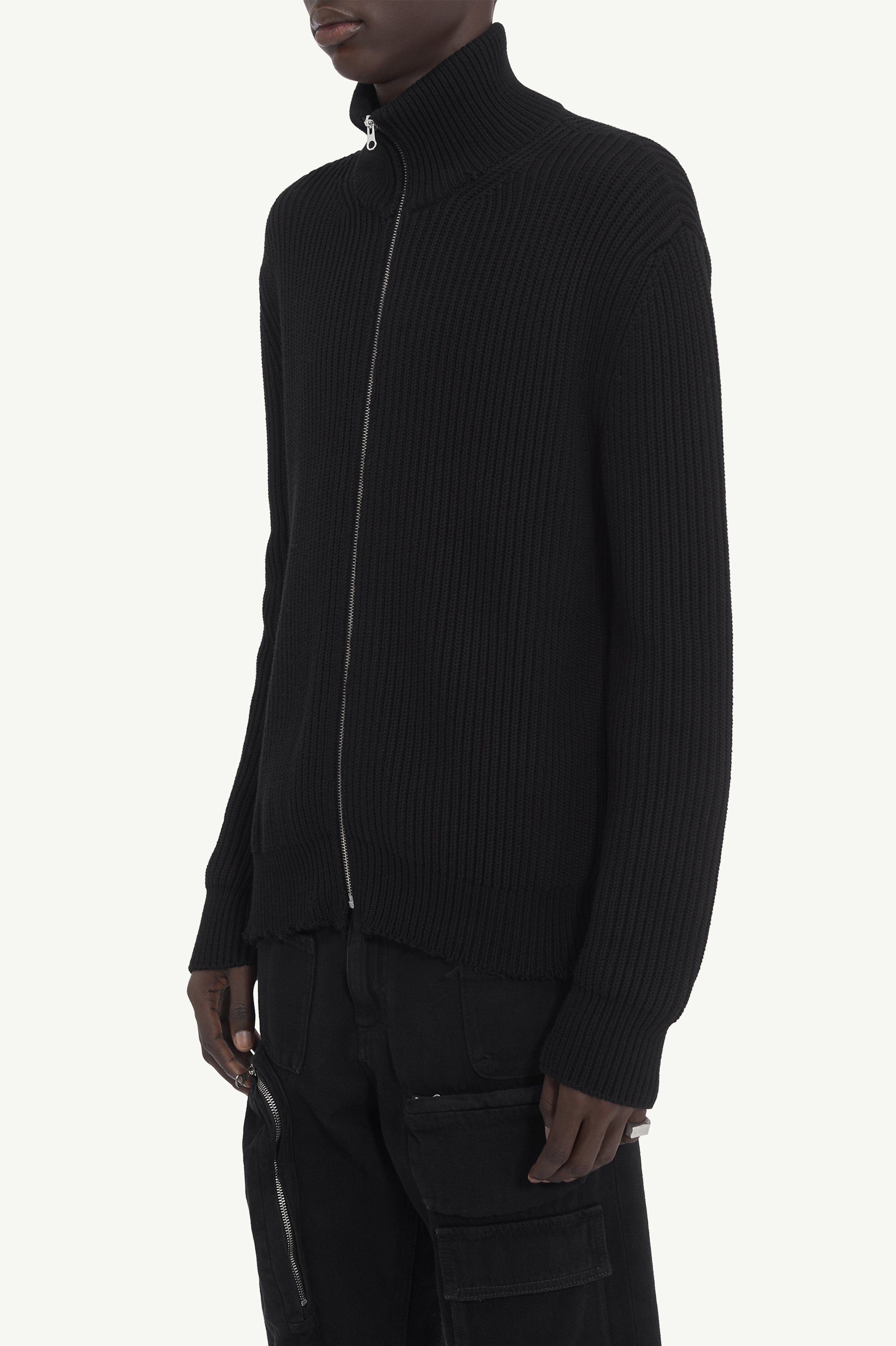 Ribbed Knit Sportsjacket - 5