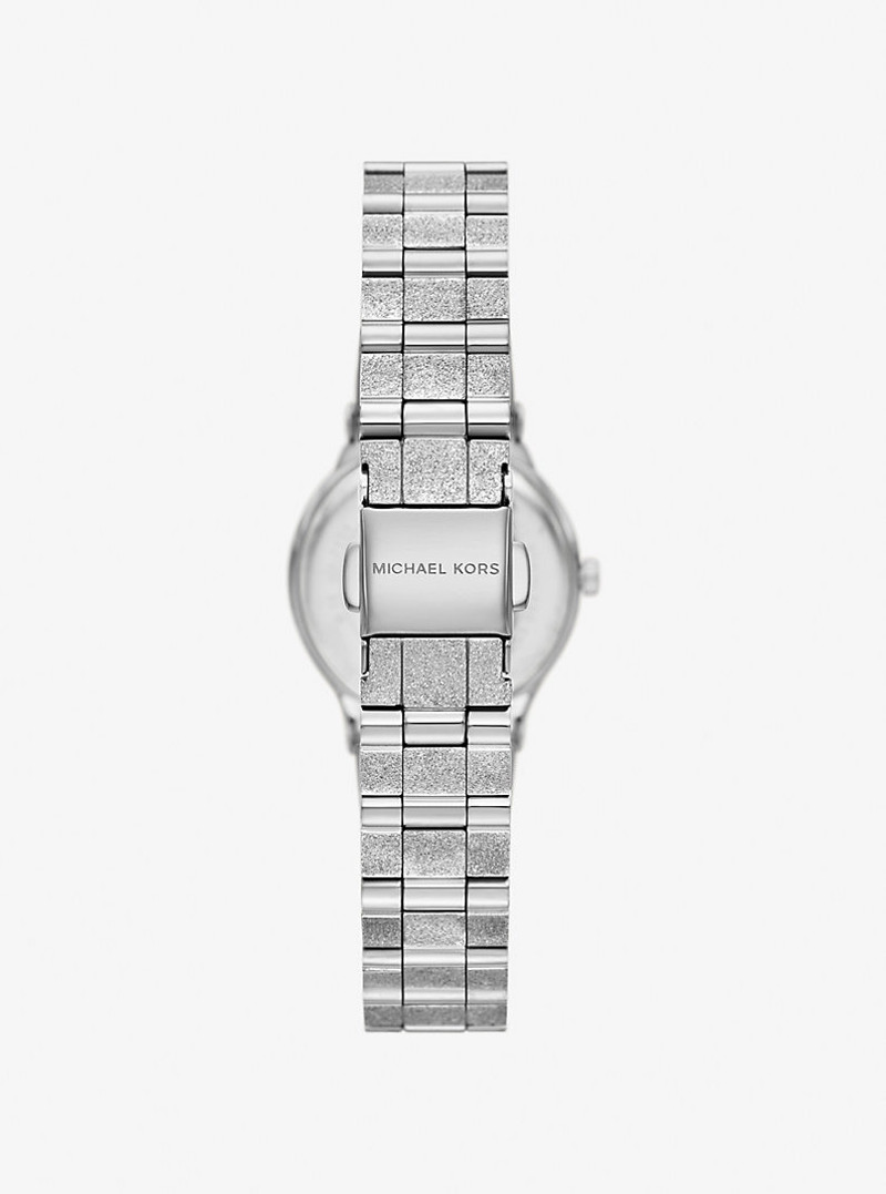 Petite Billie Frosted Silver-Tone Watch 3