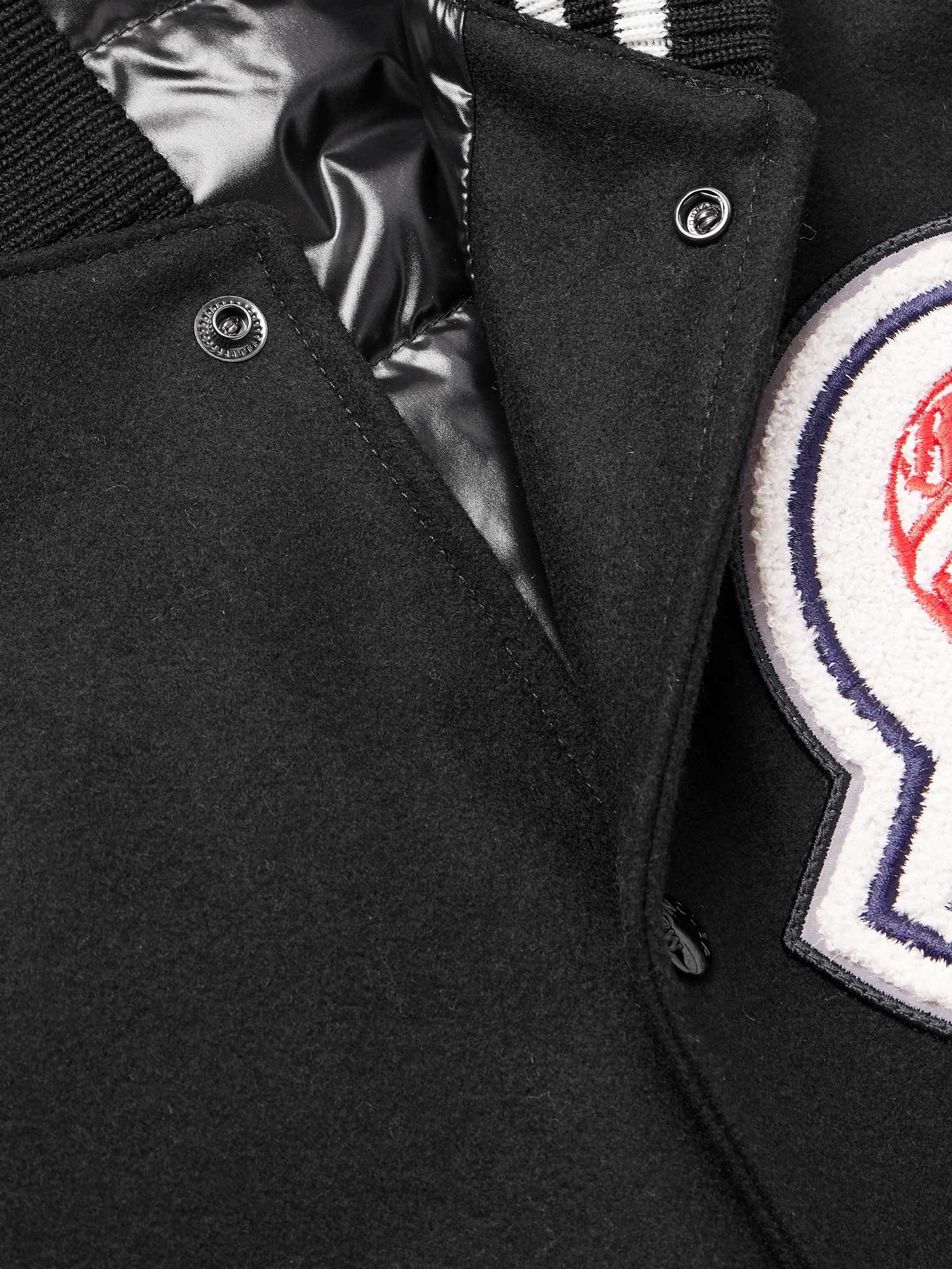 Moncler Billionare Boys Club Leather-Trimmed Logo-Appliquéd