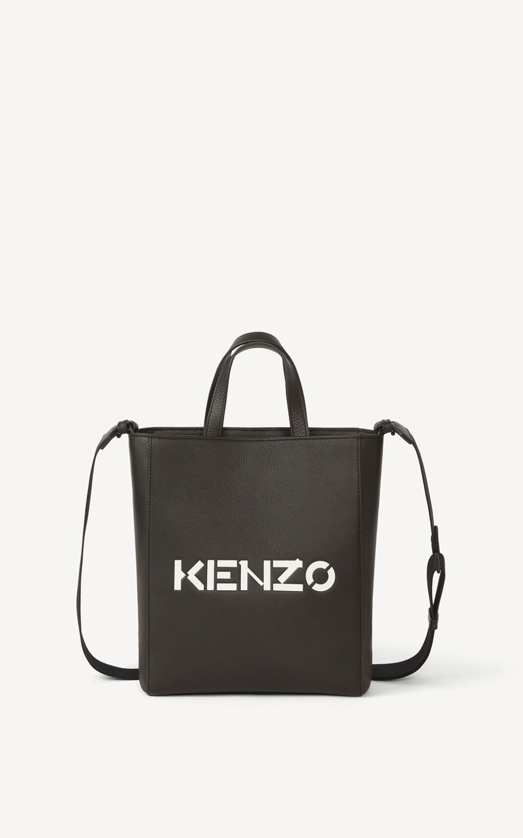 KENZO Logo leather mini Tote bag - 1