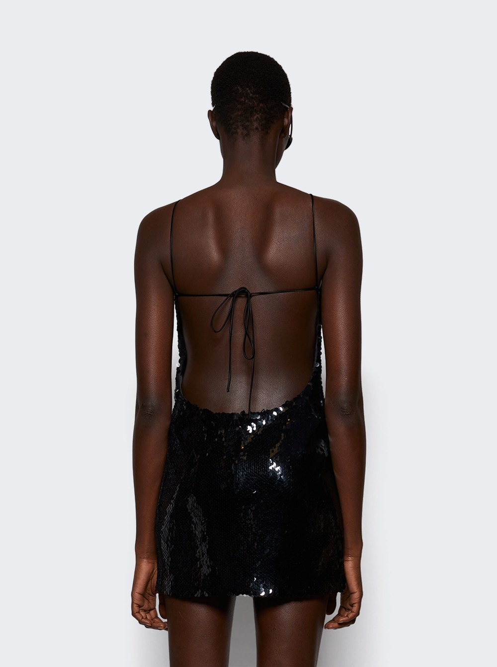 Sequin Mini Dress Black - 4
